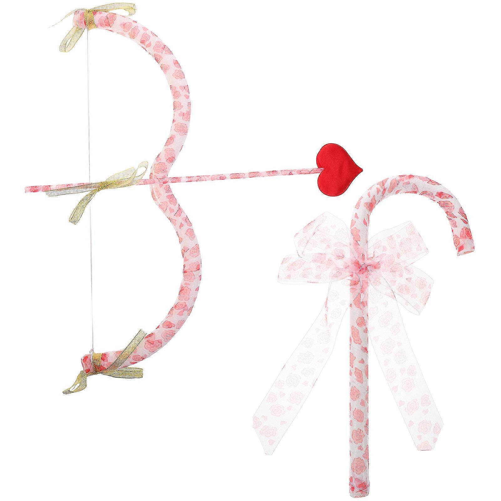Cosplay Accessories Cupid Costume Props Set Ideal For Valentine's Day Events Featuring Rectangular Shape And Design In 4Set