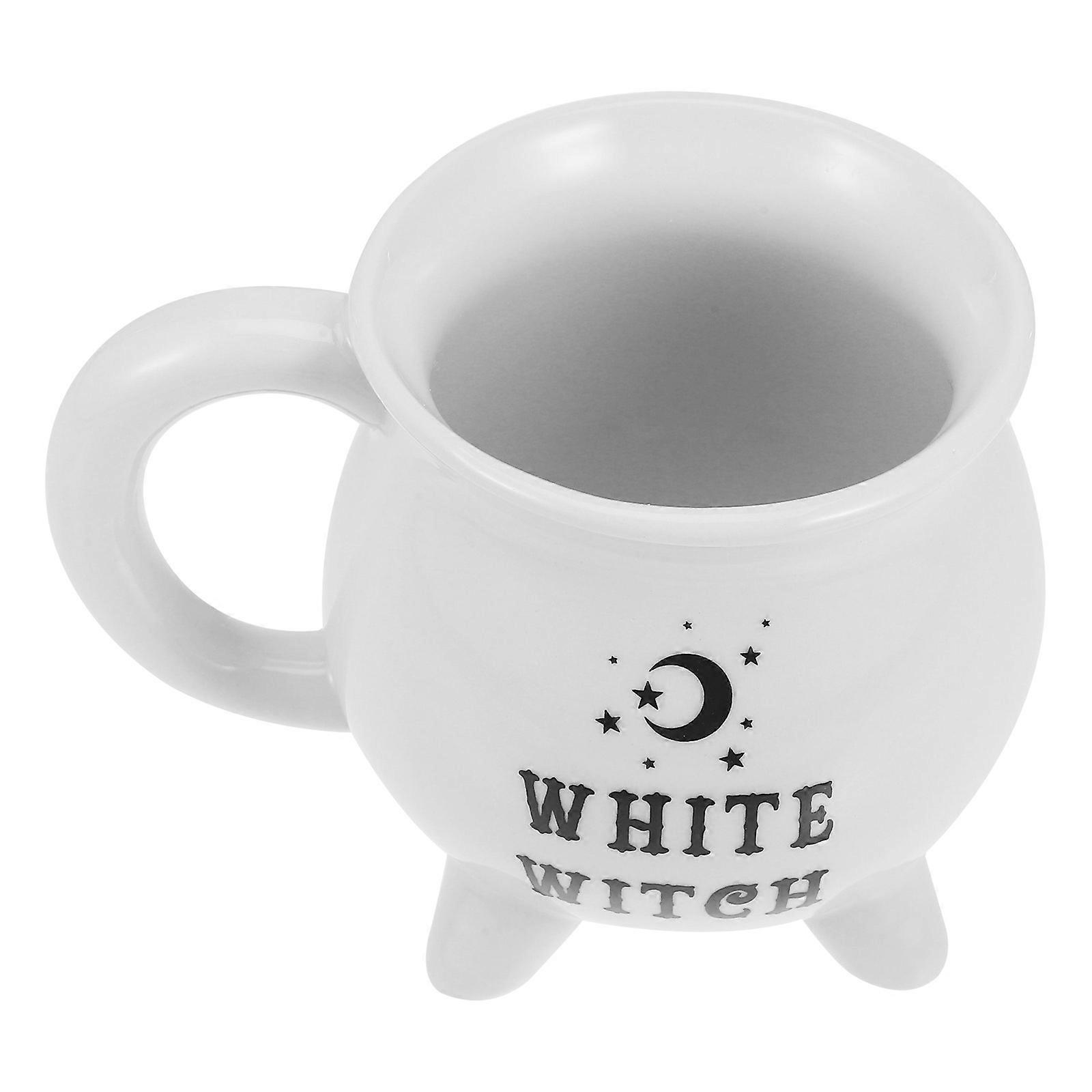 Witch Cauldron Shape 4Pcs Halloween Ceramic Mug Suitable For Everyday Use Unique Design Easy To Clean Coffee Tea Cup