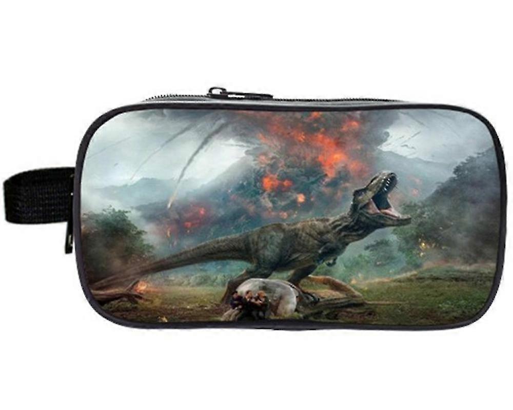 Large Capacity Dinosaur Print Pencil Case 2025
