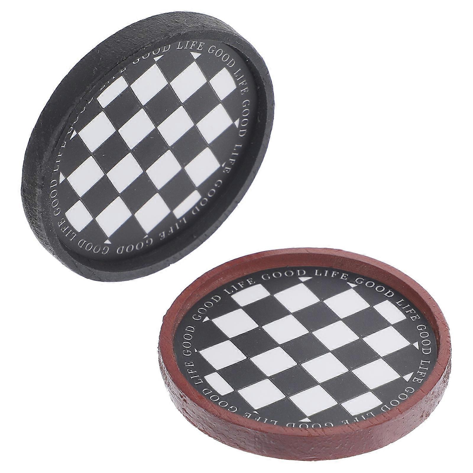 Multi-functional Miniature Plate For Doll House Decoration Indoor Usage 1.57X1.57X0.16in 8 Pcs