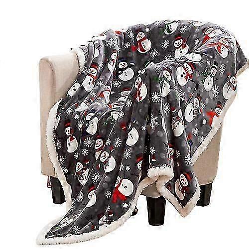 Christmas Flannel Rug For Sofa Bed