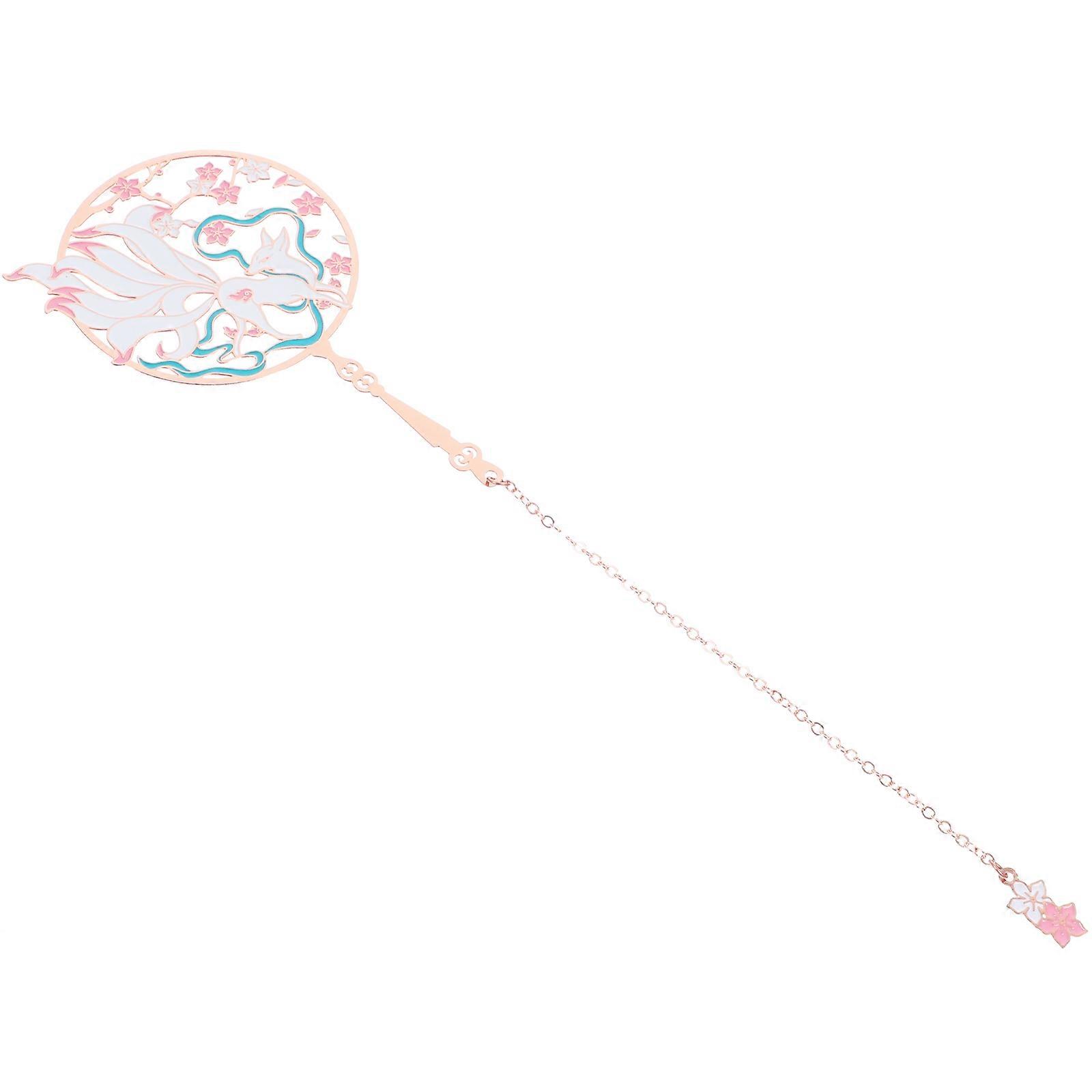 5Pcs Multi Color Metal Bookmark Chain Style Page Marker Ideal For Readers Students And Office Workers