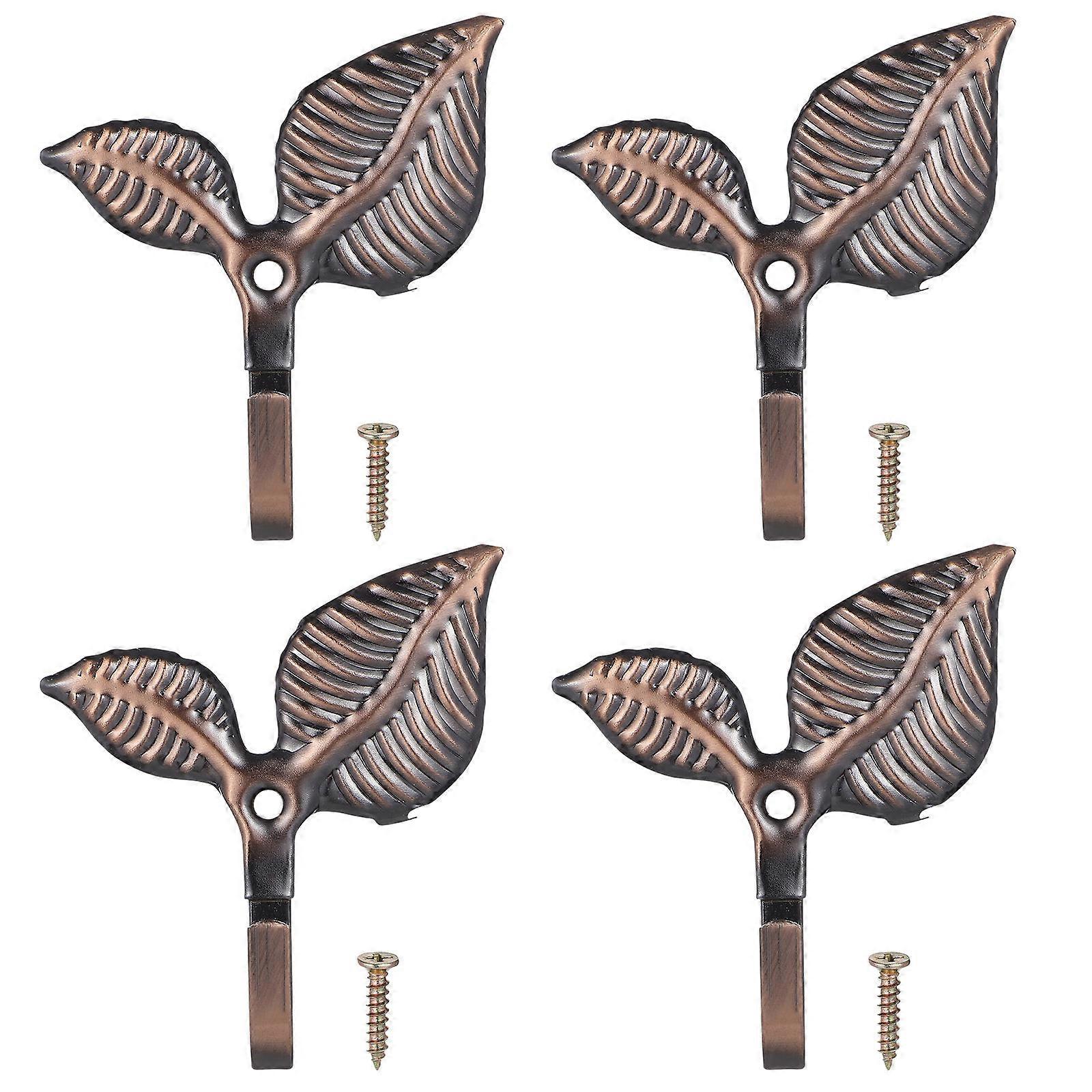 Wall Coat and Hat Hooks Iron for Bedroom in 16Sets Hooks