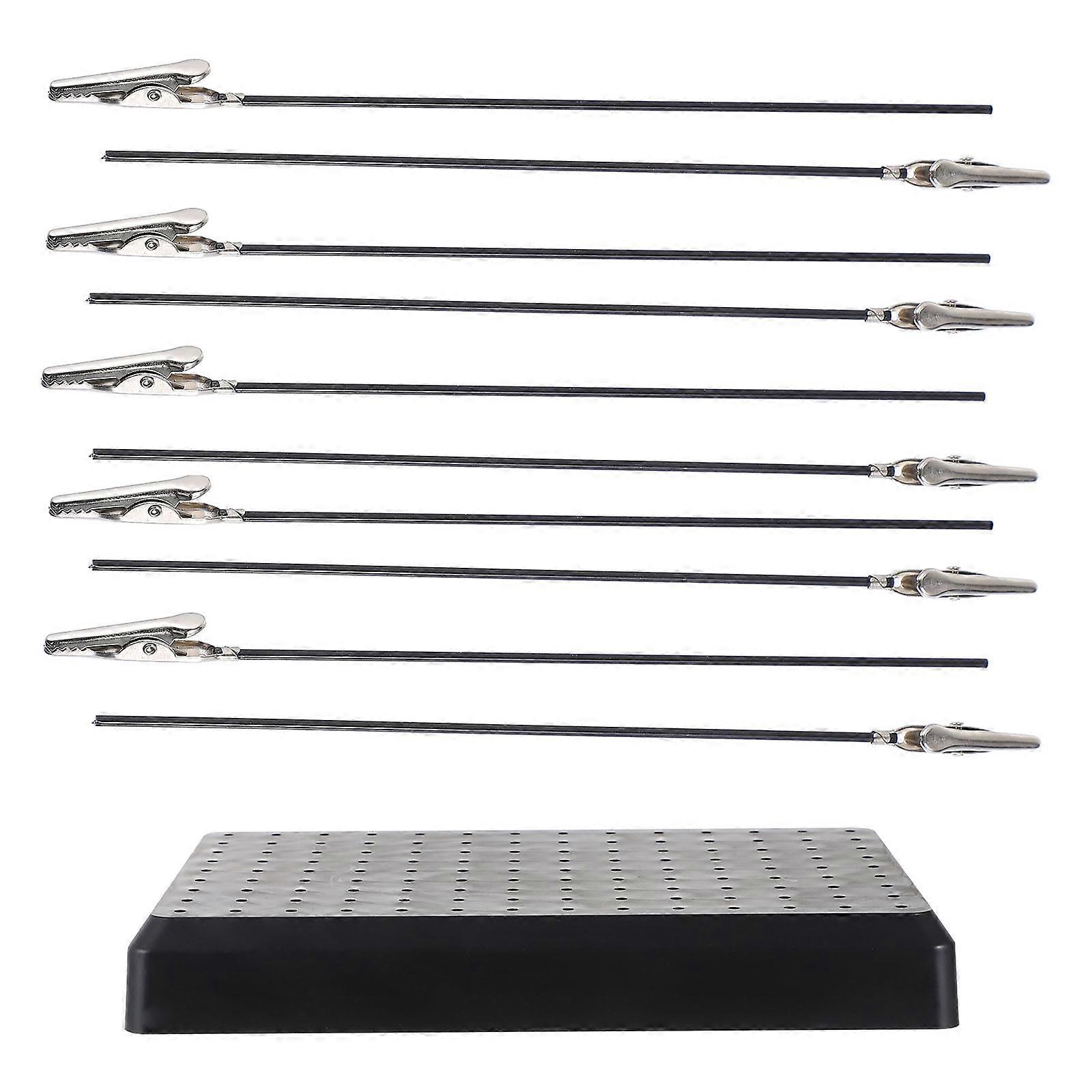 Model Painting Stand Base for DIY 2Sets Plastic Clip Holders Kit