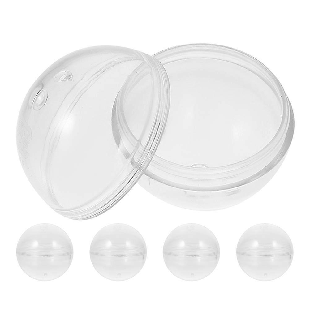 Vending Machine Transparent Capsules Storage Balls for 5Pcs Clear Round Gift