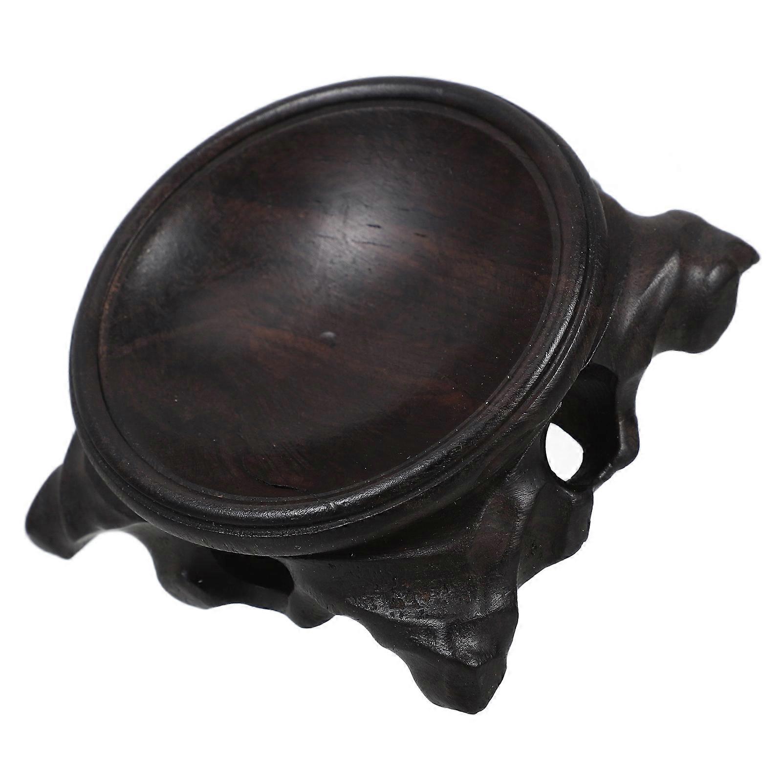 Crystal Display Stand Wooden Base for Display 4Pcs Sphere Holders