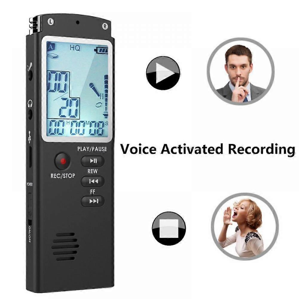 32GB Digital Voice Recorder,Voice Activated Recorder, Professional Recording Device with Playback,Timed recording,Repeat,Variable Speed Playback
