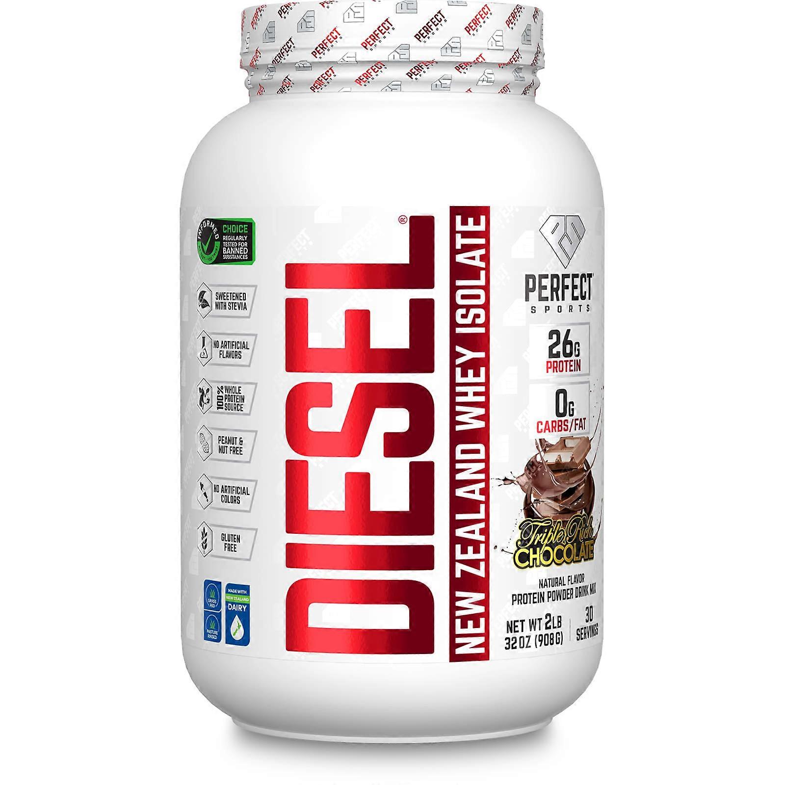 Diesel, New Zealand Whey Isolate, Triple Rich Chocolate, 2 lbs (908 g)