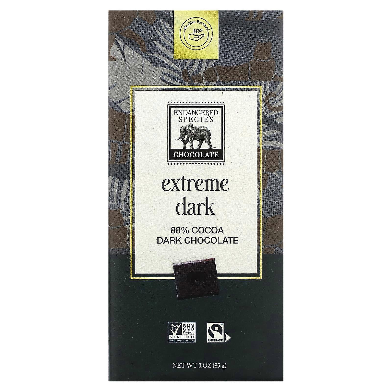 Extreme Dark Chocolate, 88% Cocoa, 3 oz (85 g)
