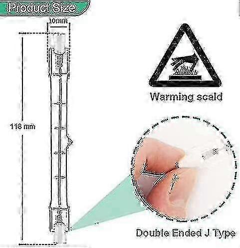 5pcs R7sハロゲン電球118mm、1000w 230v、R7sハロゲン電球118mm、R7sハロゲン電球調整可能なハロゲンライトPoles_ll