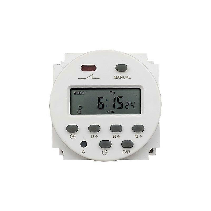 Elektronisk timer DC12V 16A 17-programmer Programmerbar LCD-skjerm1 stk