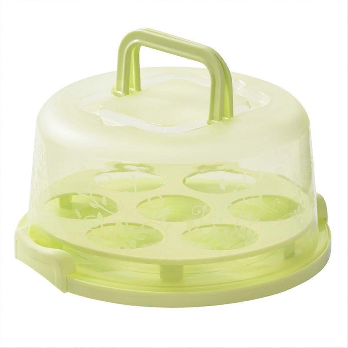 Cake Box Cupcake Holder with Lid Transparent Cake Transparent Box ,B