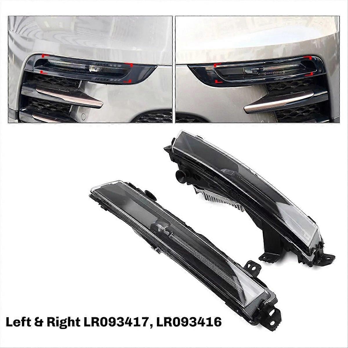 1 Pair Left & Right LED DRL Front Bumper Fog Lamp Assembly