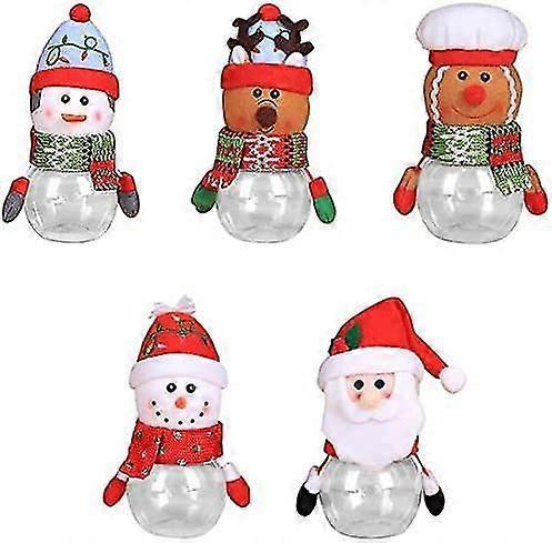 5 Pcs Christmas Candy Jar Storage
