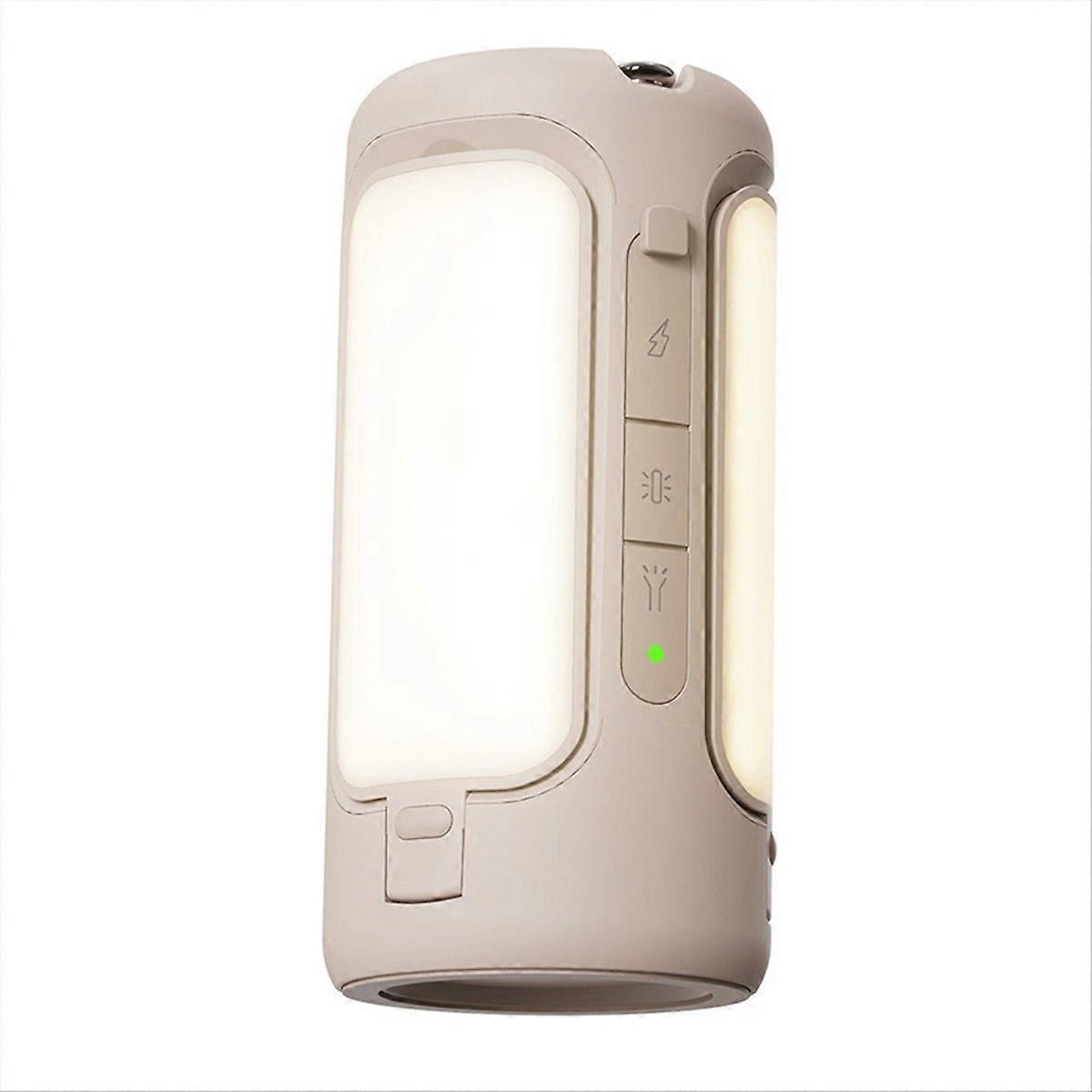 Foldable camping light, strong light portable light,White