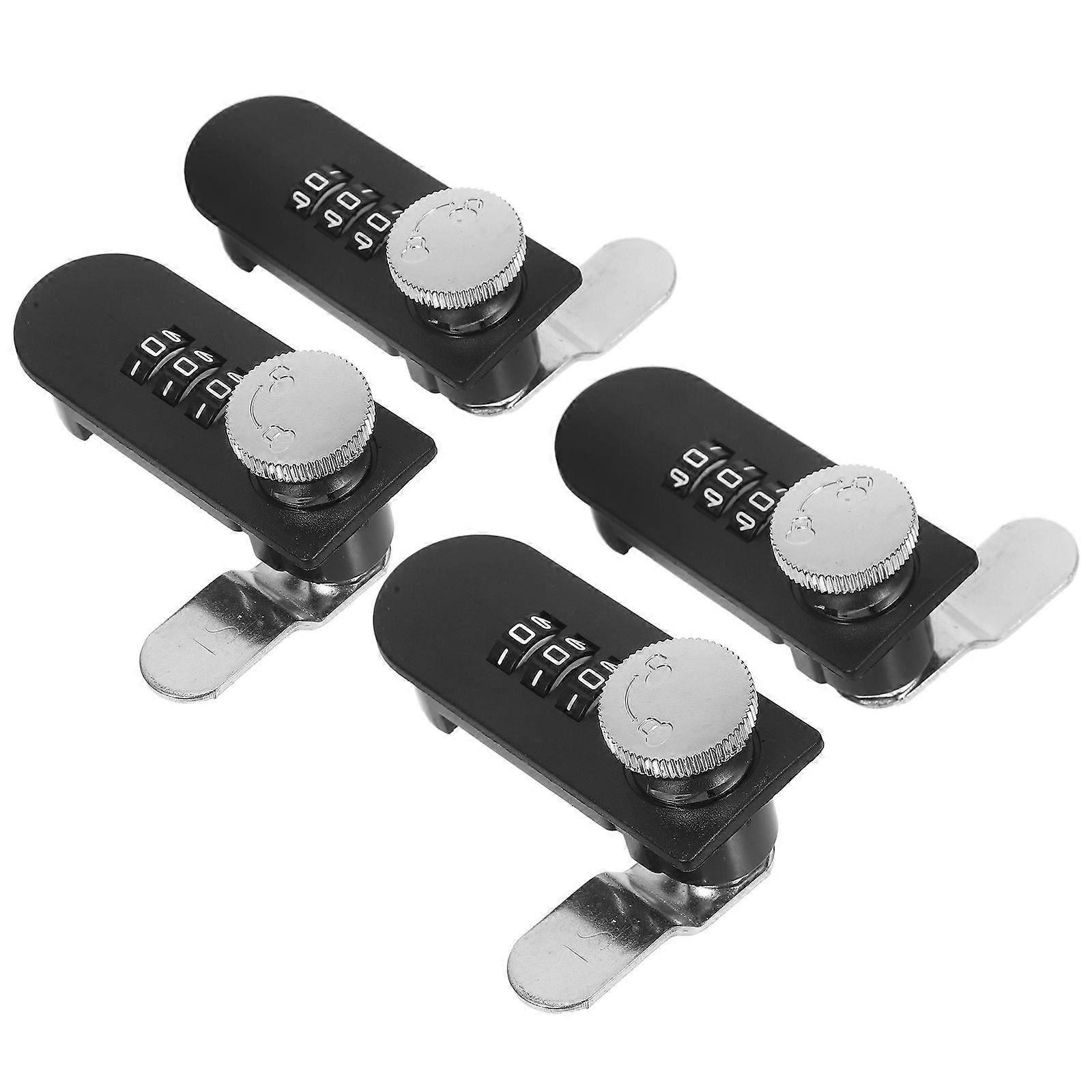 2 Sets Mailbox Combination Lock: Keyless Drawer Latch With Coded Security - Sturdy Metal Lock For File Cabinets Wardrobe And Storage Furniture