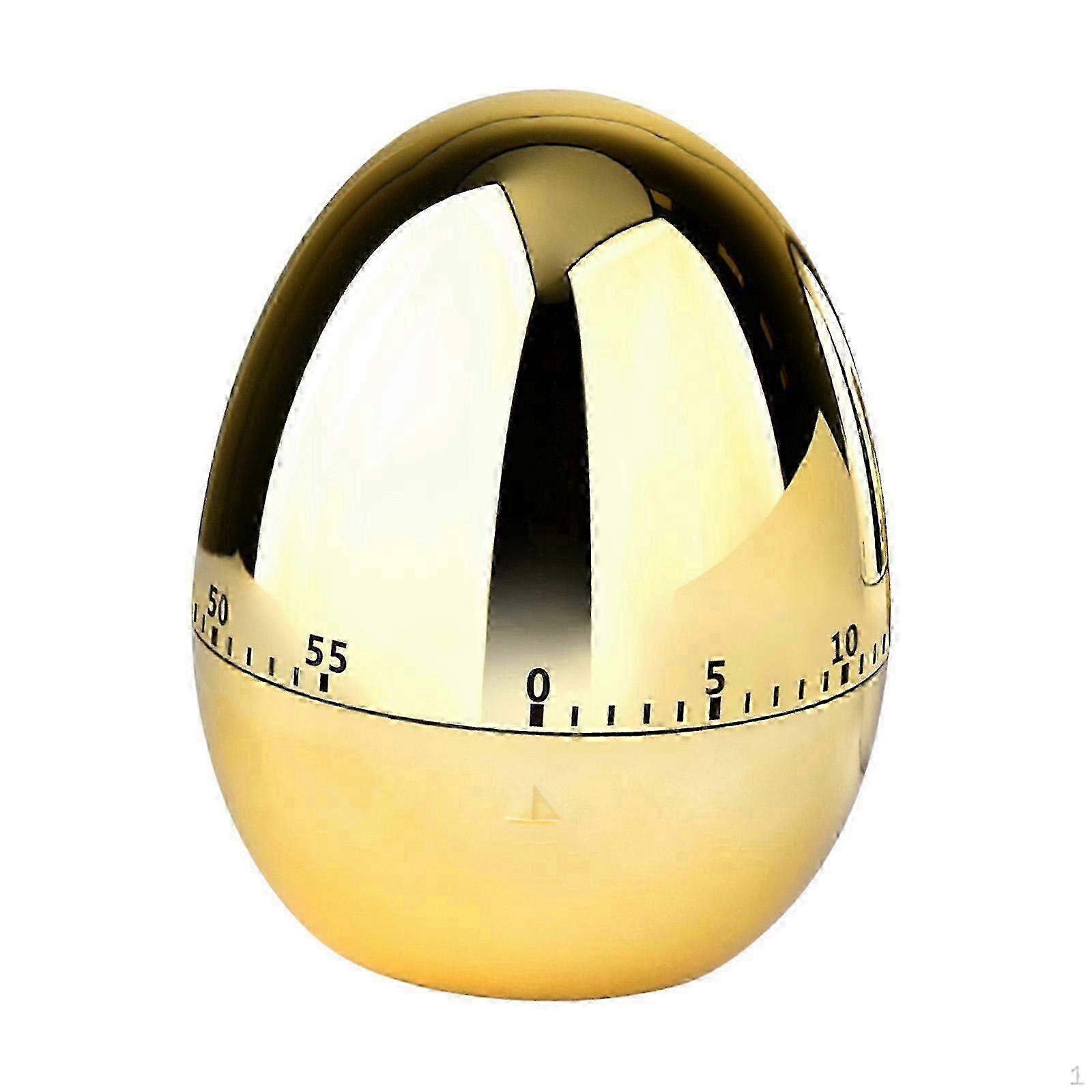 60 Minutes Timer Kitchen Loud Countdown Reminder Egg Shaped Manual Analog Wind up