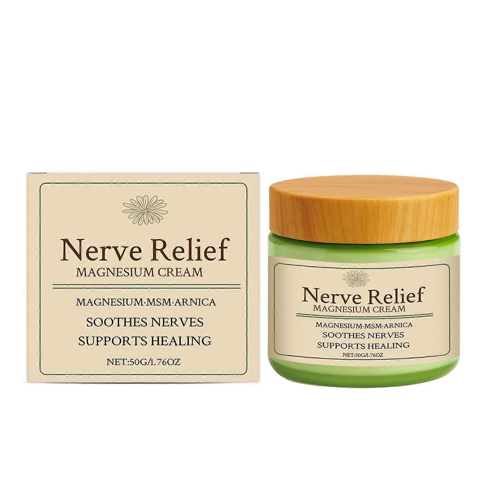 Natural Nerve-Relief-Magnesium Cream for Sleep Support, Deep Muscle Relaxation