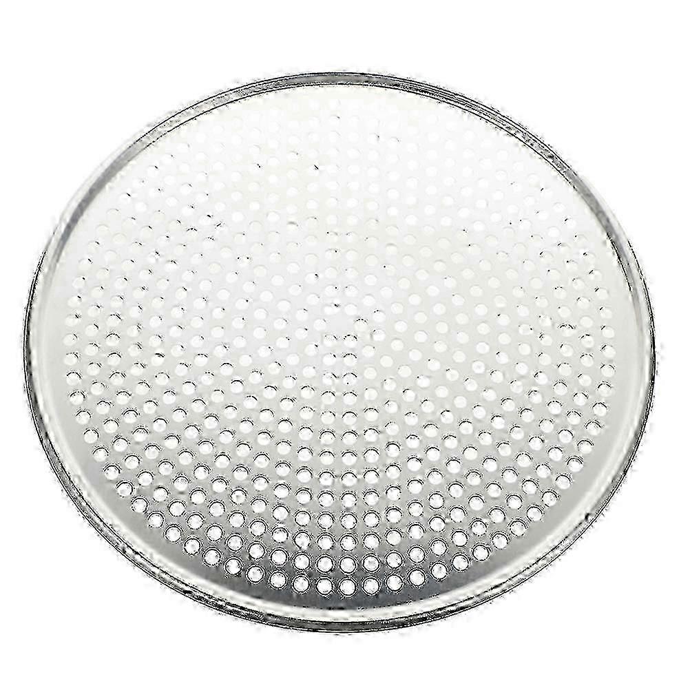 Multi-Function Round Pizza Pan 35.5x35.5x0.5cm Silver Baking Tray