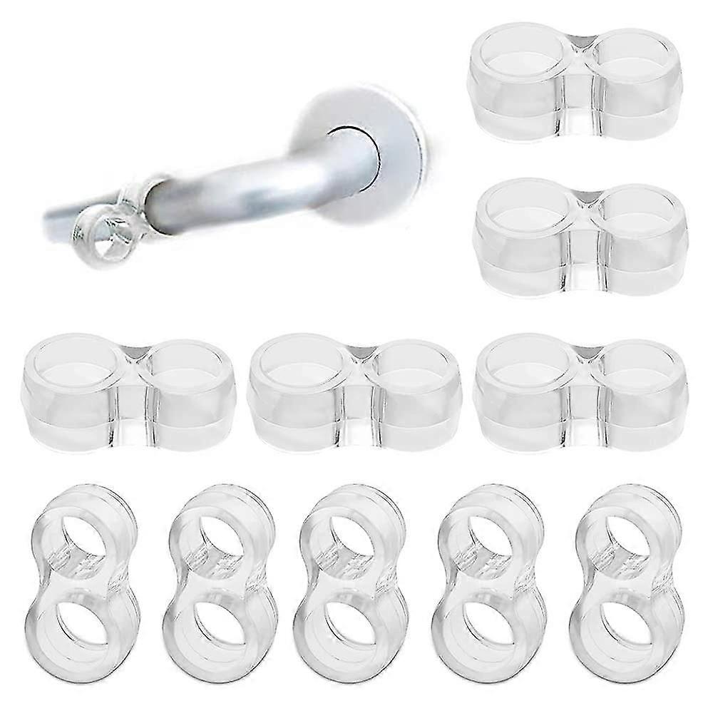 10 Pcs Door Handle Protectors Door Buffer, Transparent Rubber Bumpers Door Handle Stopper Door Wall Protector
