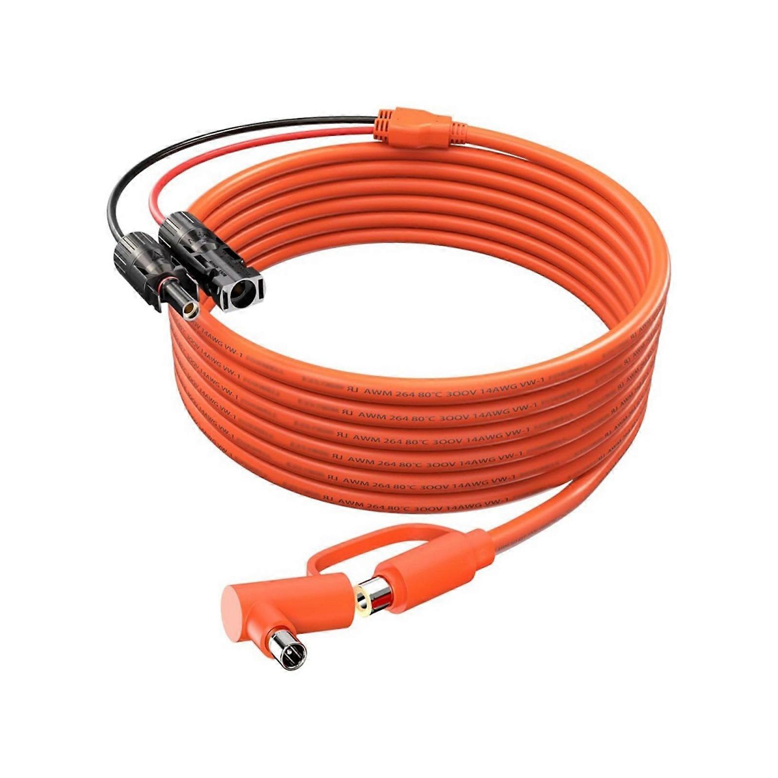 High Conductivity 14AWG Cable Adapters Compatibility with Most Solars Panel and Devices Multicolor
