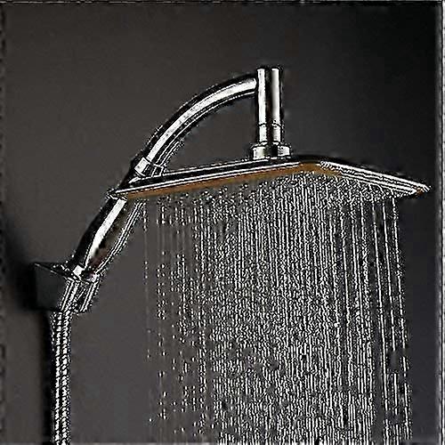 360 Swivel Joint 9 Inch Square Ionic Filtration High Pressure Rainfall Overhead Shower Head