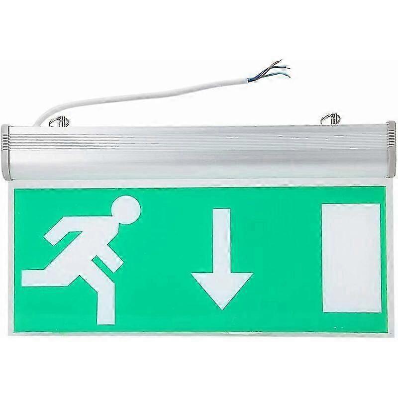 LED Emergency Exit Light Green for Shopping Malls Supermarkets