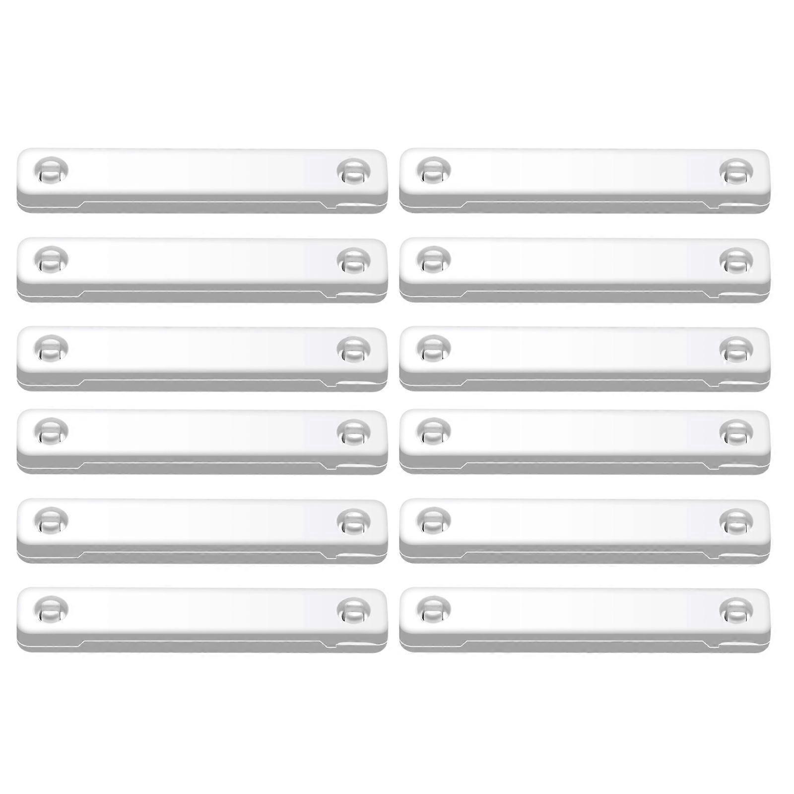 12pcs Magnetic Closures DIY Mesh Window Screen Clip Window Buckle Slidings Door Insect Screen No Punching Buckle Tool  White