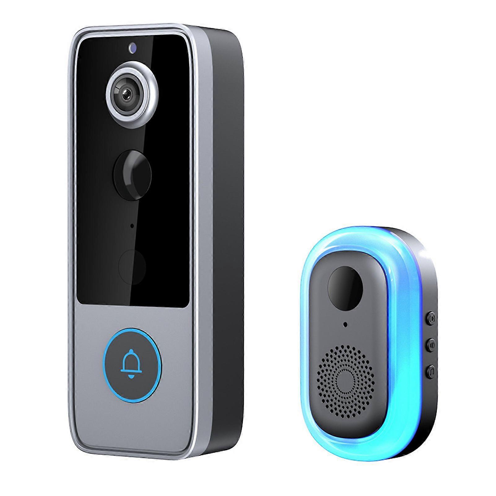 Front Door Smart Intercom System with PIR Detection and Real-time Alerts Wireless Easy DIY Installation Effortless Entry Monitoring