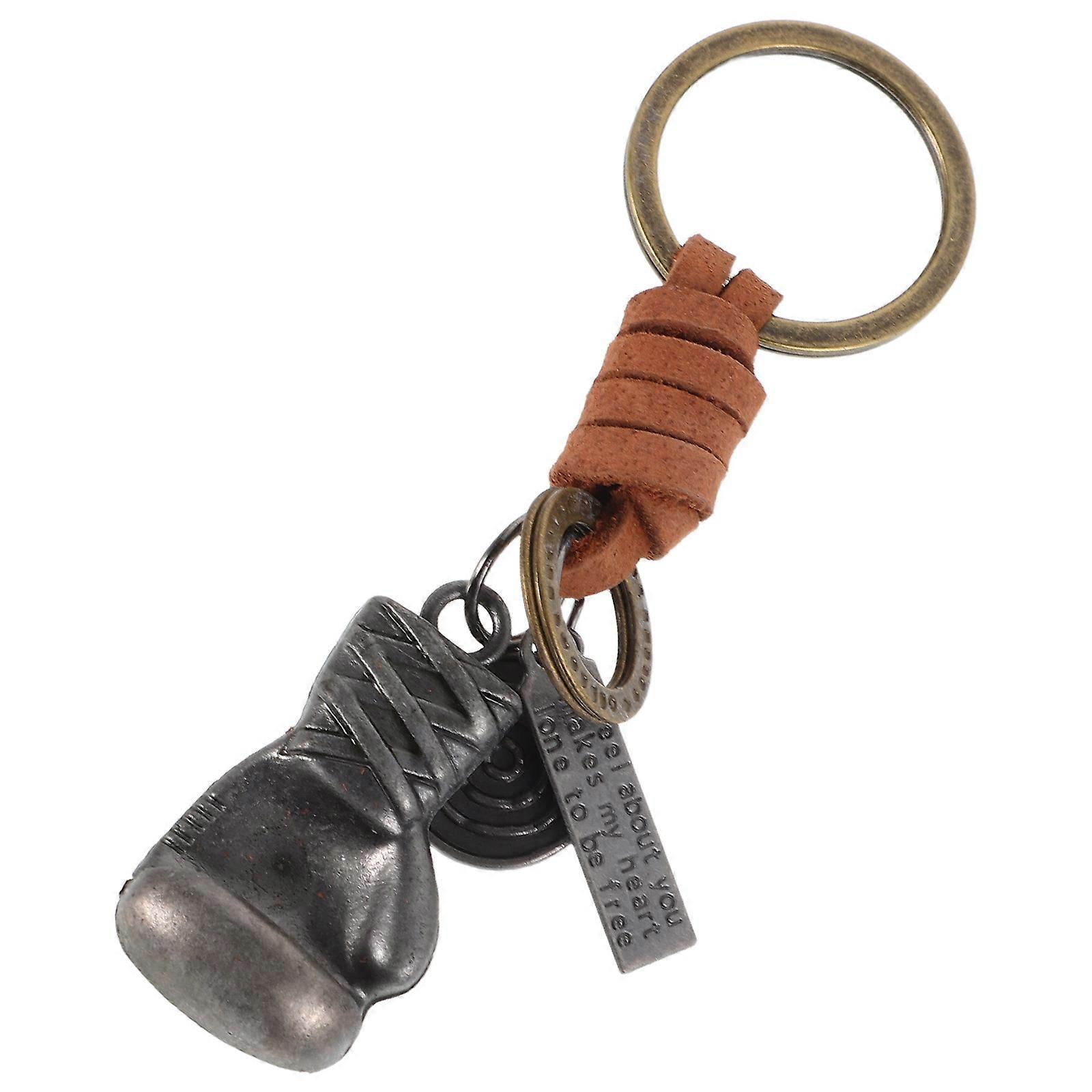 Assorted Color Boxing Gloves Keychain Use Creative Key Holder