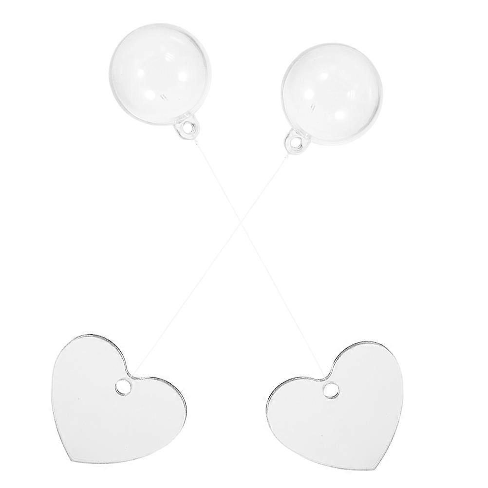 Betta Fish Mirrors Acrylic Exercise Mirror with Floating Ball 2Sets for Aquarium