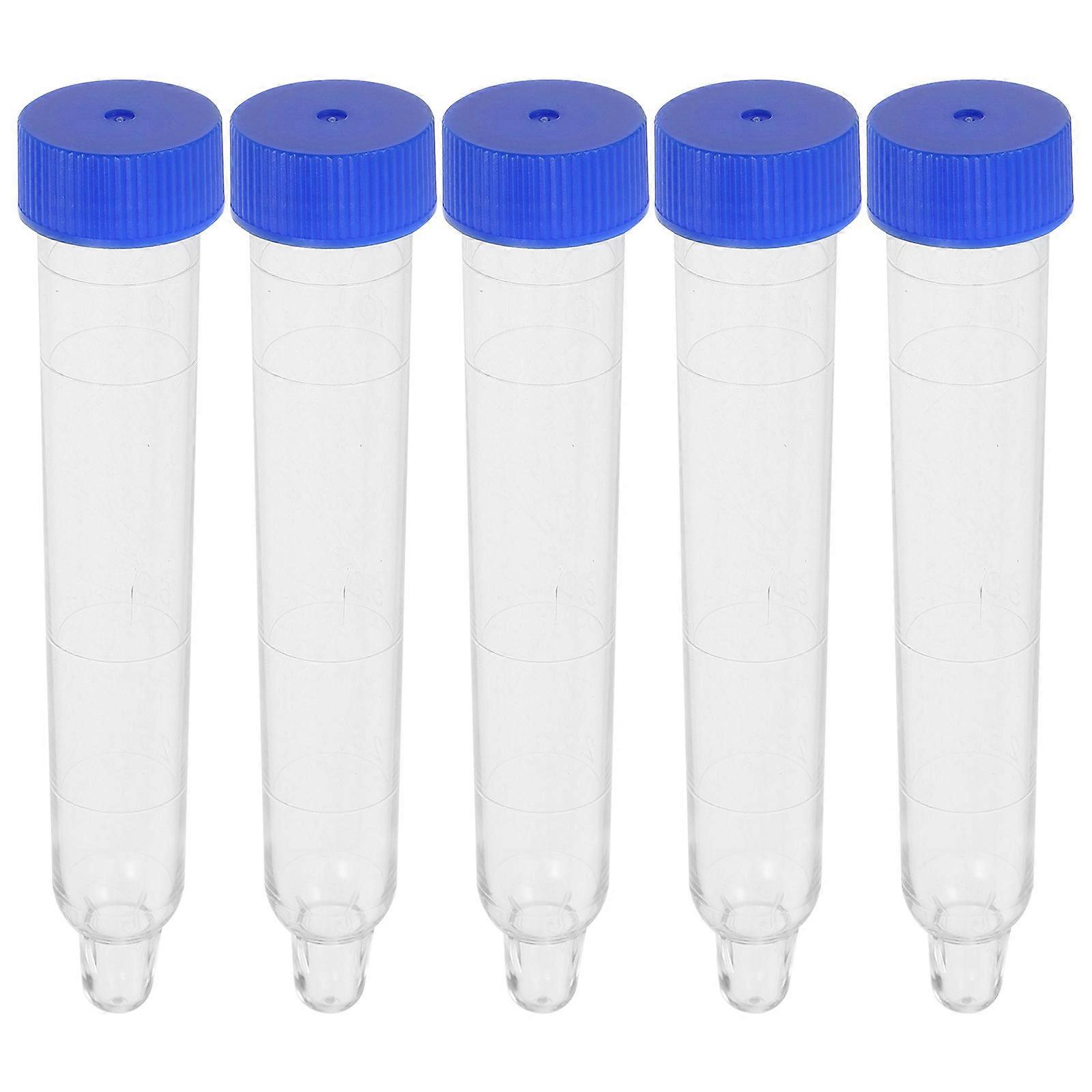 Urine Test Tubes Plastic Urine Sample Tubes for Storage 50Pcs with Screw Cap