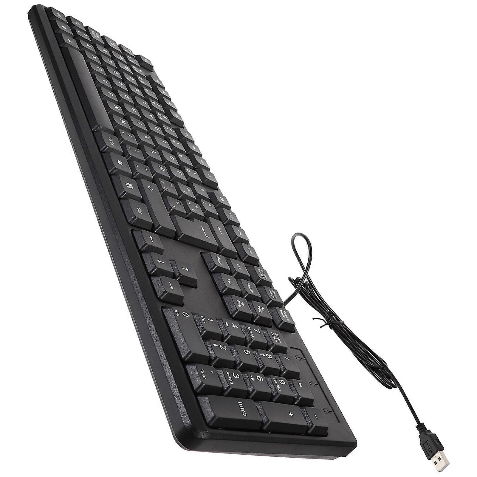 Keyboards Computer Gaming Pad Wired Office Neutral Electronic Abs