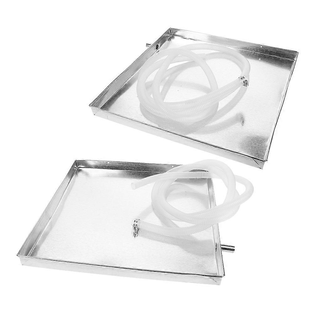 Air Conditioner Drain Pan Thickened Durable Water Tray 2Sets