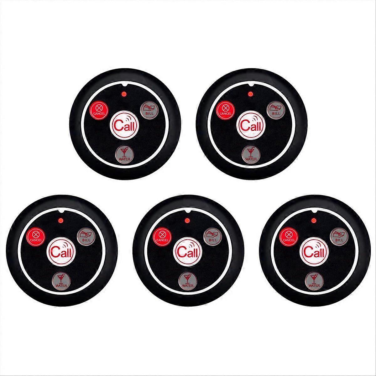 Restaurant Pager Wireless Kellner Sender 433MHz Schwarz A