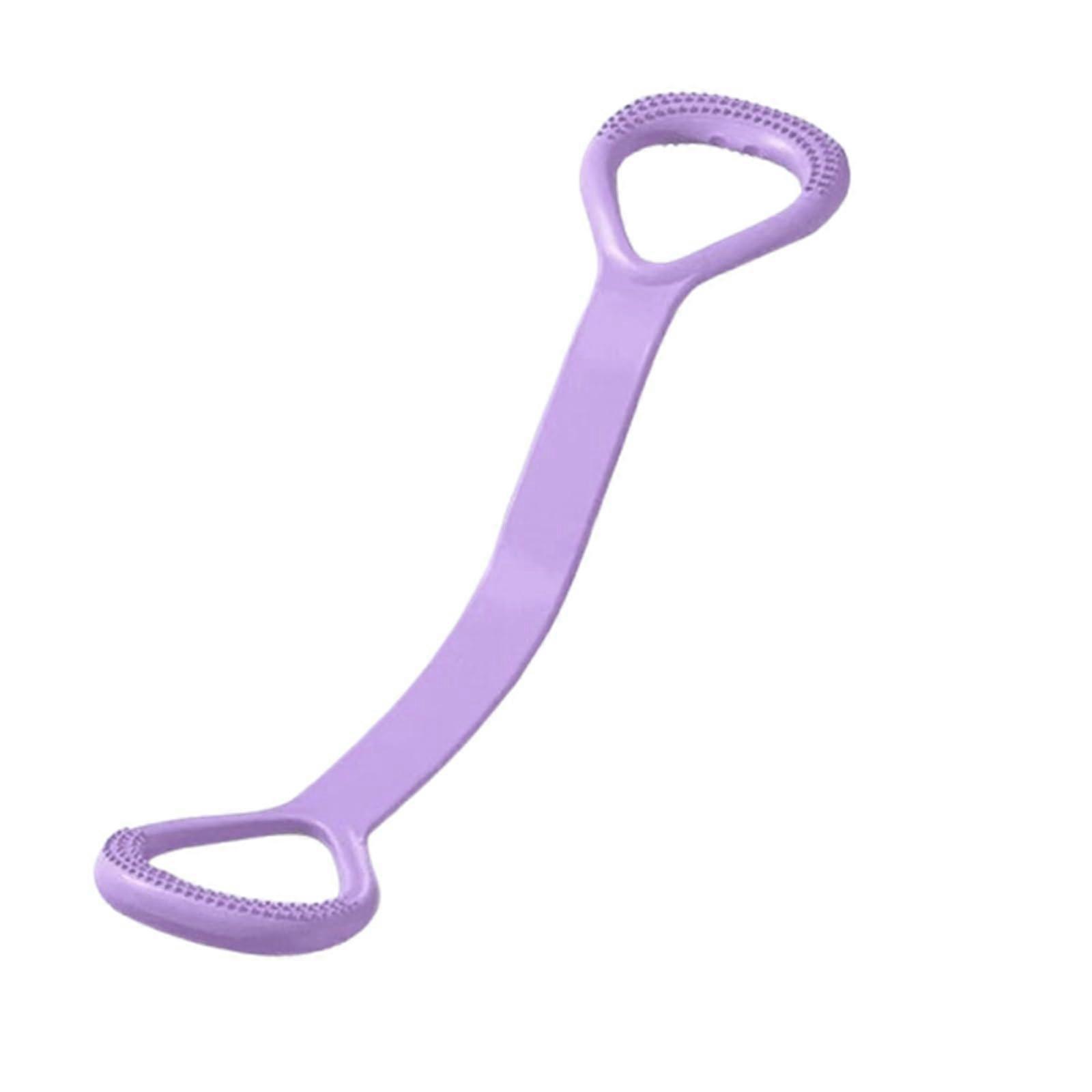 Stretch Strap for Back & Shoulder Flexibility Training, Elastic Resistance Band 20LB Purple