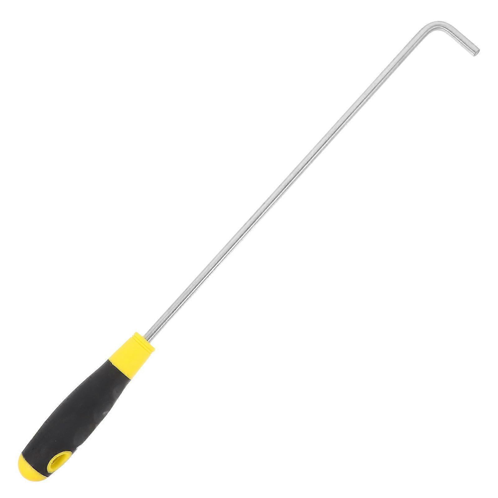 Multi-Functional Stainless Steel Hook with Rubber Handle for Manhole Lifting