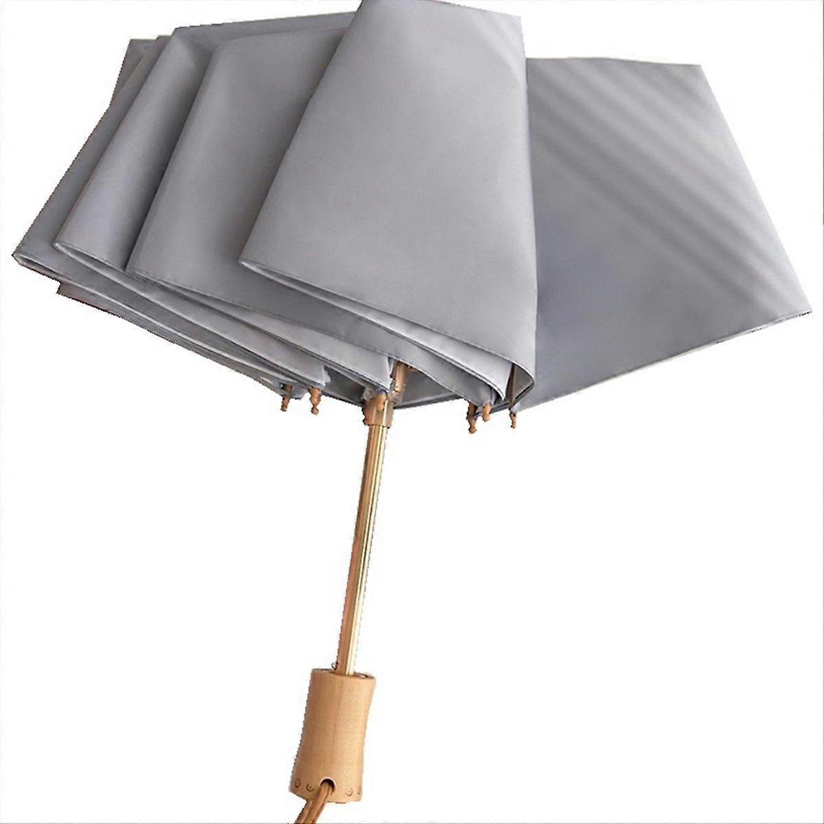 Black Rubber Double-Layer Sun Protection Umbrella Female Sunshade A