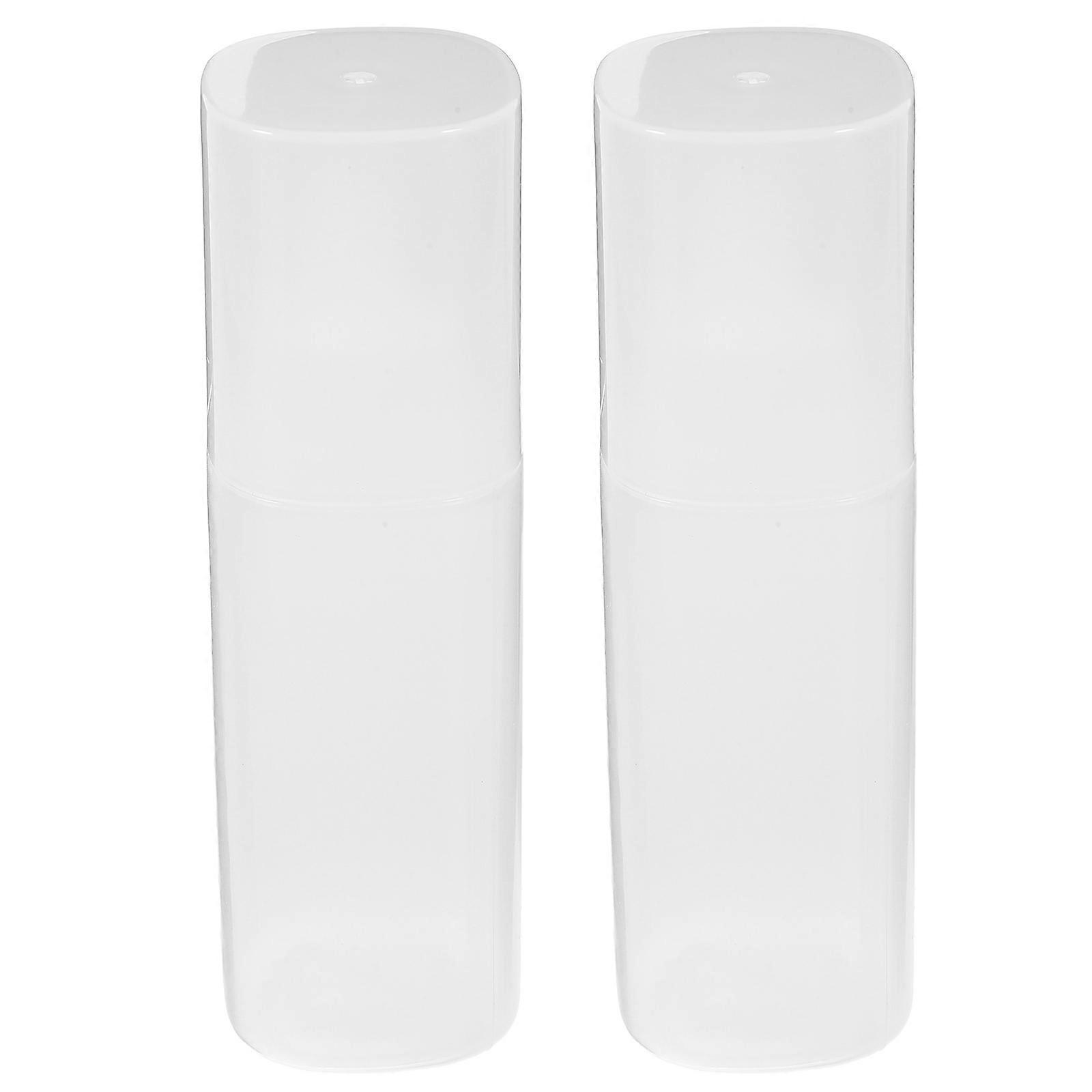 Transparent Kitchen Squeeze Bottles for Storage 2Pcs Portable Condiment Bottles