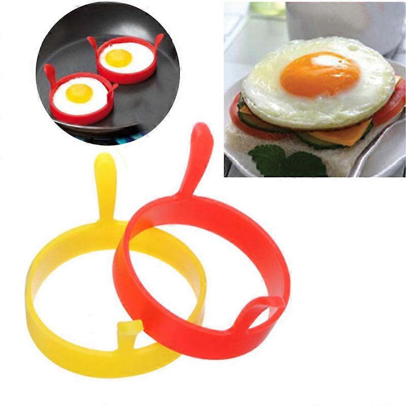 Double-ear silicone egg mold, round egg fryer, egg ring, pancake mold
