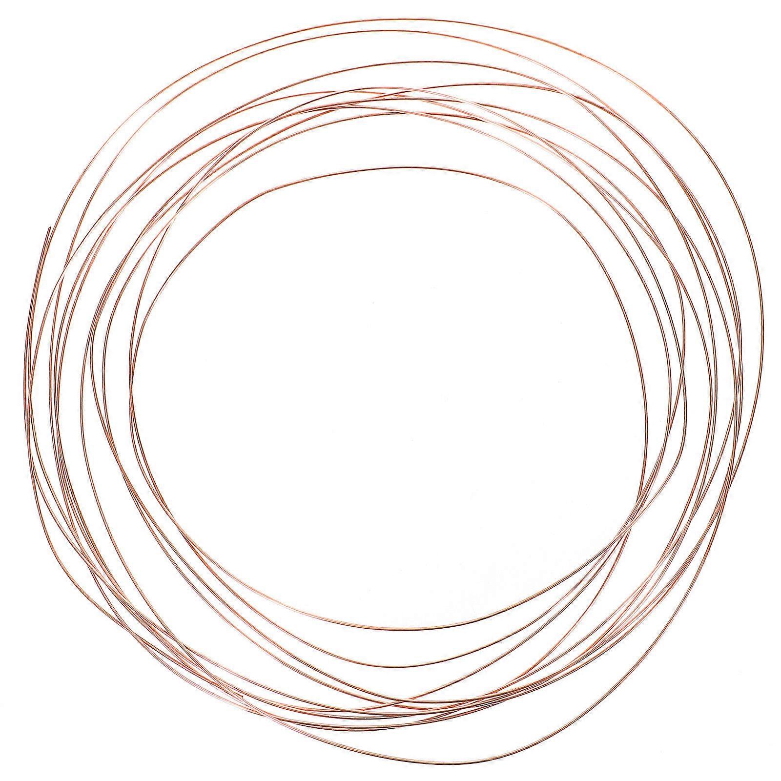 Purple Copper Wire Copper Bare Wire for Artistic Craft DIY Projects 2Pcs