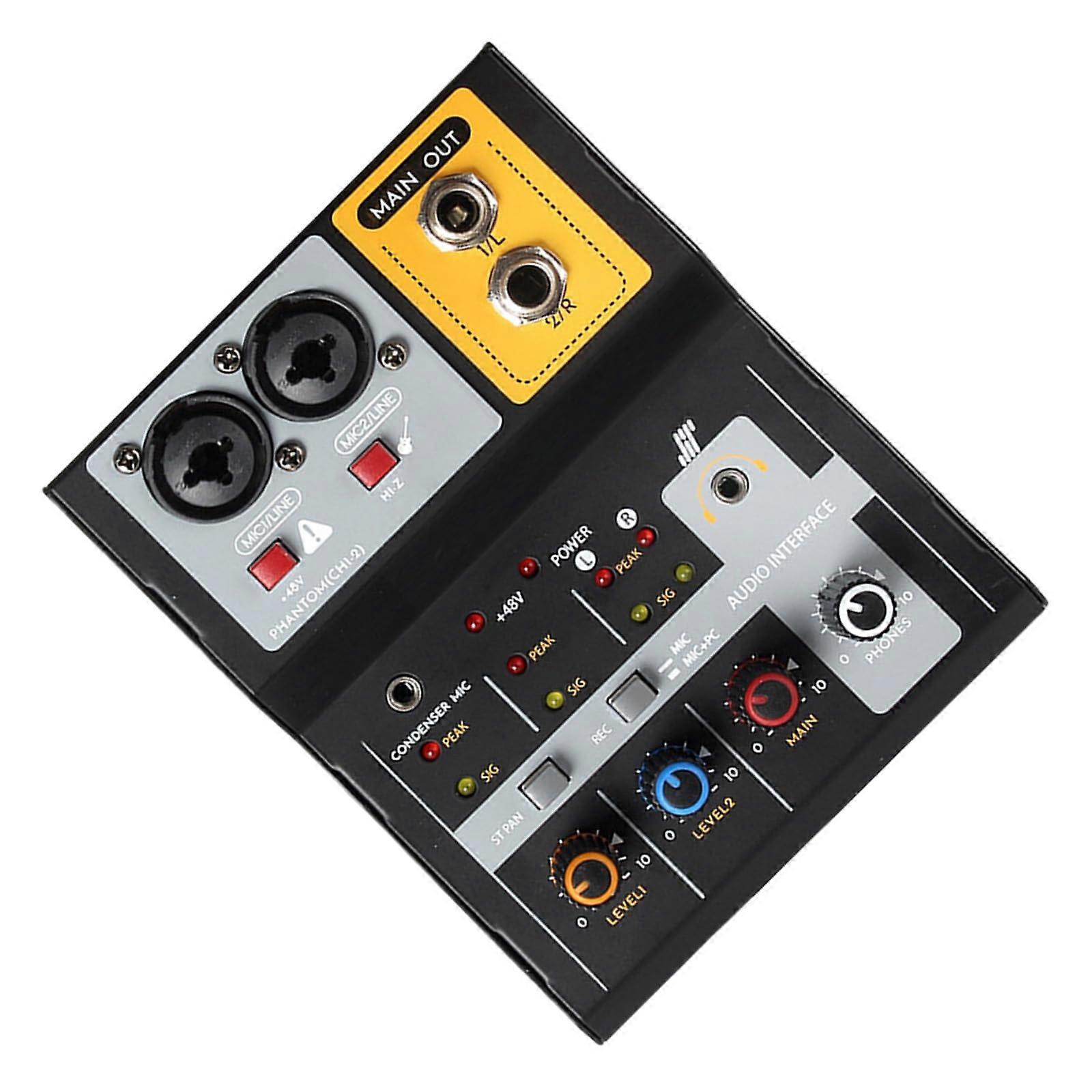 2 Channel Auditory Mixer Console Computer Compatible Interface Noise Reduction HiFi Output Auditory Amplifier Module