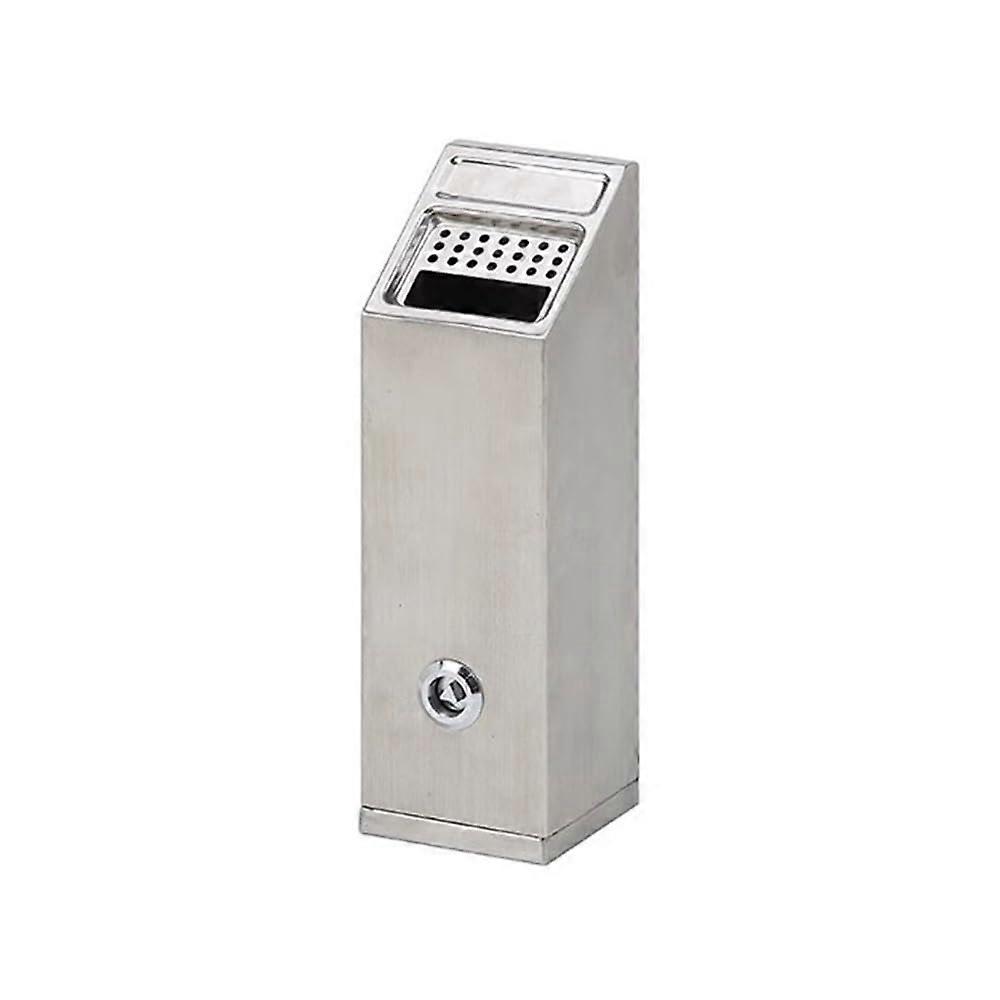 Outdoor Wall Mounted Ashtray Stainless Steel Weatherproof Lockable FireReducing Design