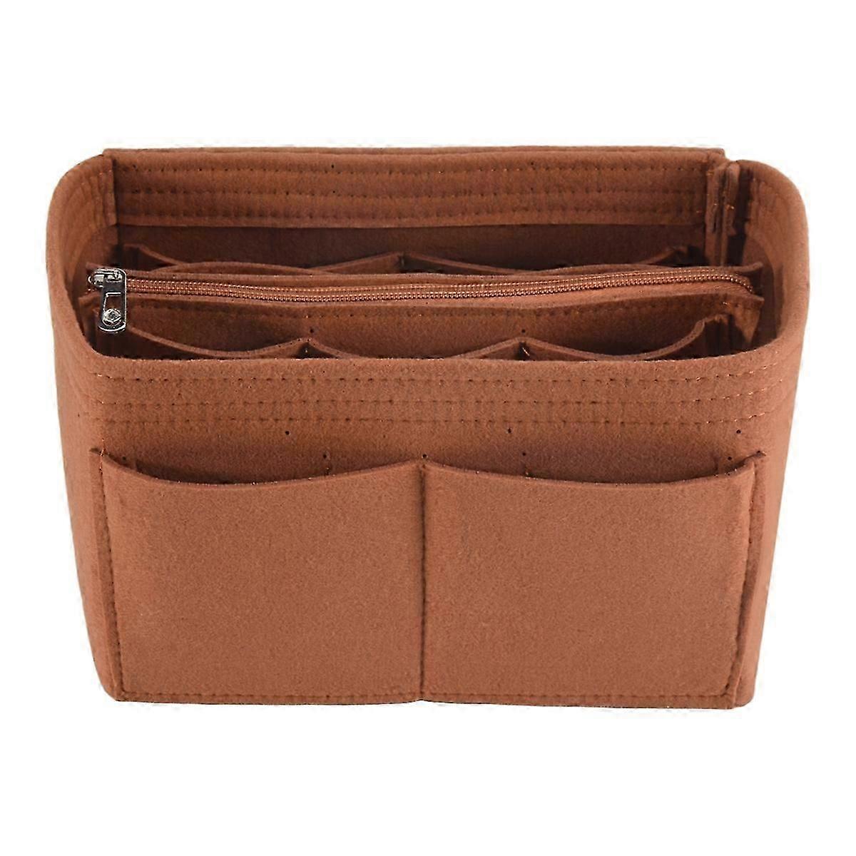 Home Storage Bag Felt Insert Bag Makeup Organizer Coffee M