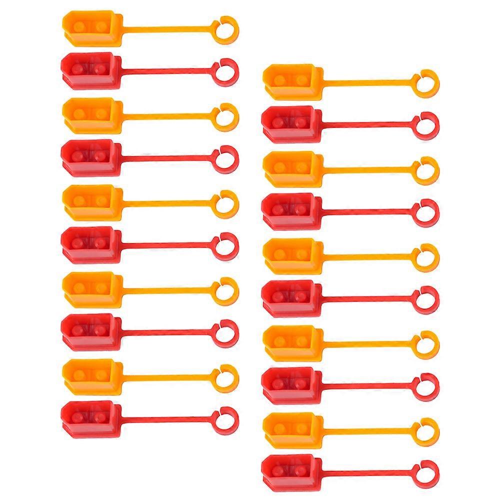 Plug Caps Protectors for Outdoor Use Plastic 20Pcs Assorted Color