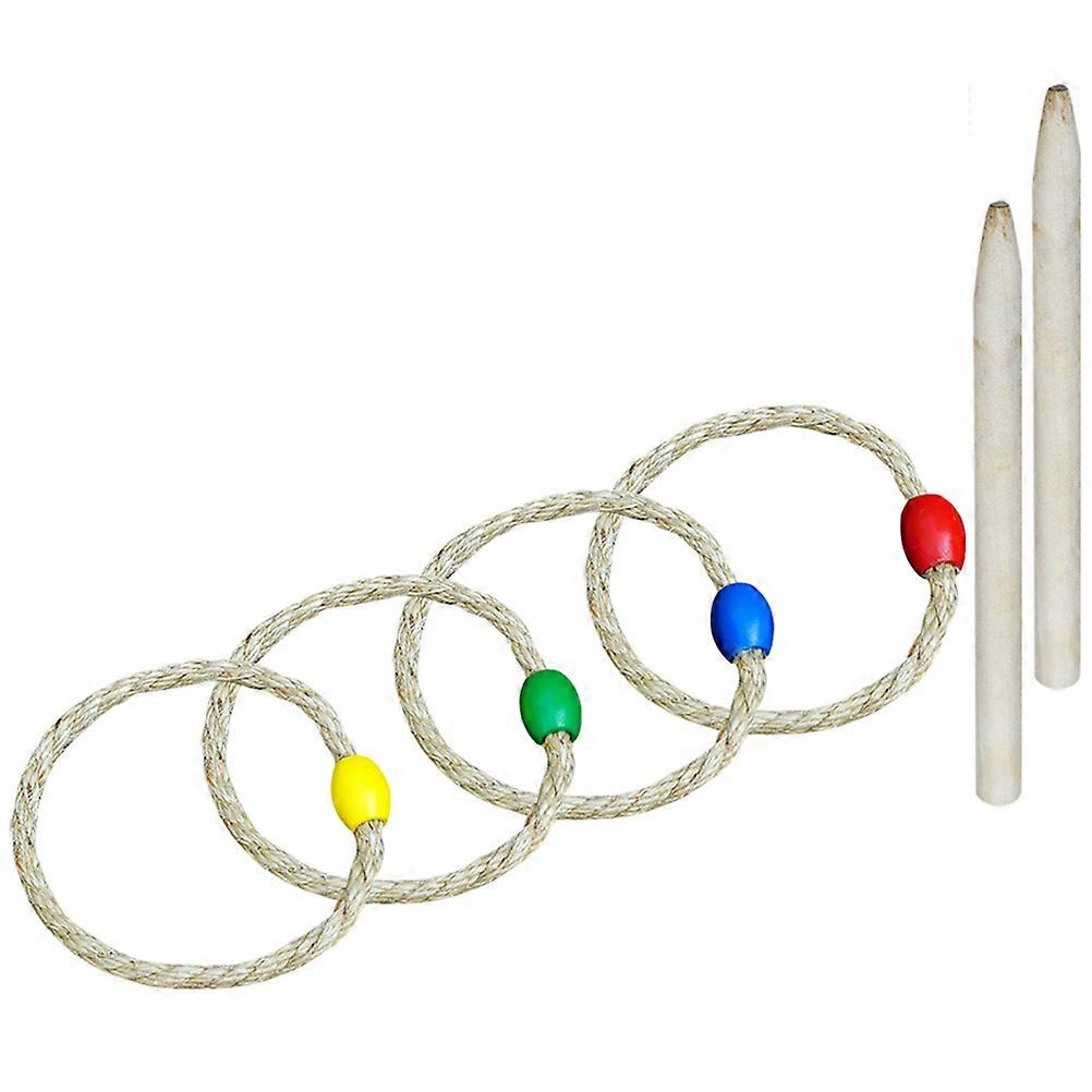 Beige Agility Practice Game Rings Toss Game Ring Toss 1Set