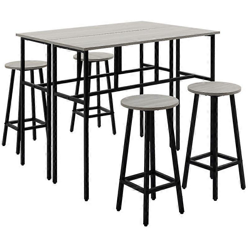 Dining Table Chairs Set Rectangular Space Saving Compact Kitchens Steel Frame