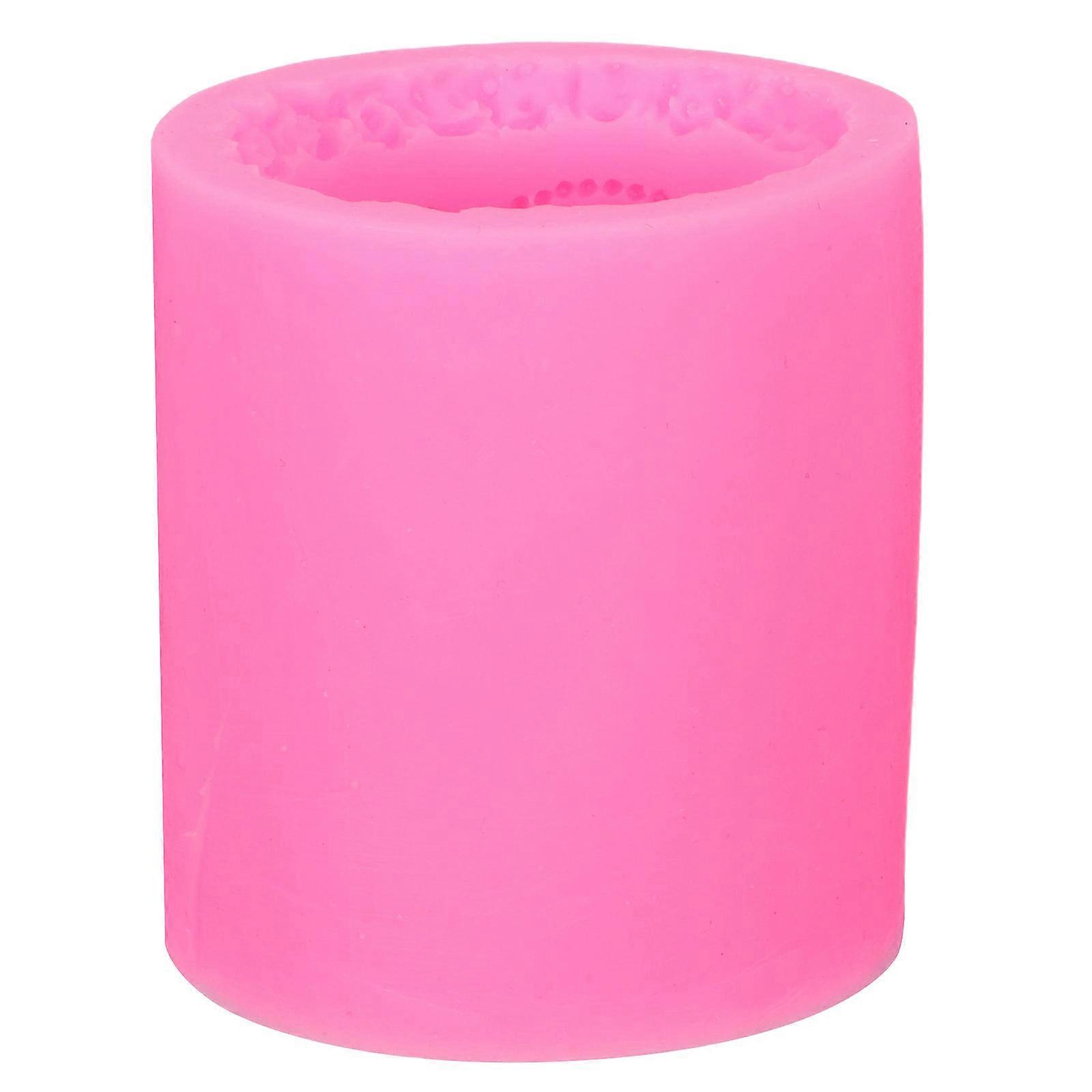 Cake Mold 3D Silicone Cake Mold for Baking Use Pink Three Layer