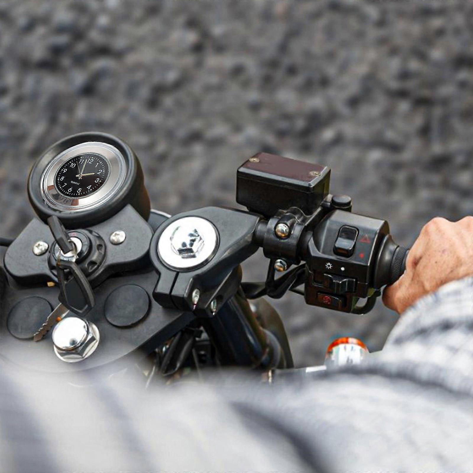 Motorcycle Handlebar Clock for Outdoor Waterproof 1Pcs Handlebar Mount