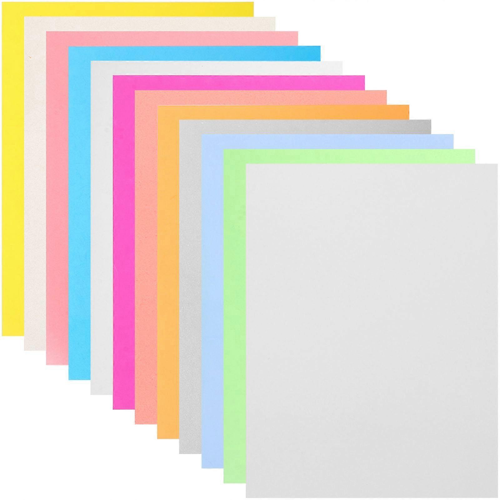 12pcs Heat Shrink Plastic Sheets Colored Shrink Plastic Sheets Shrink Sheets Shrink Art Sheets
